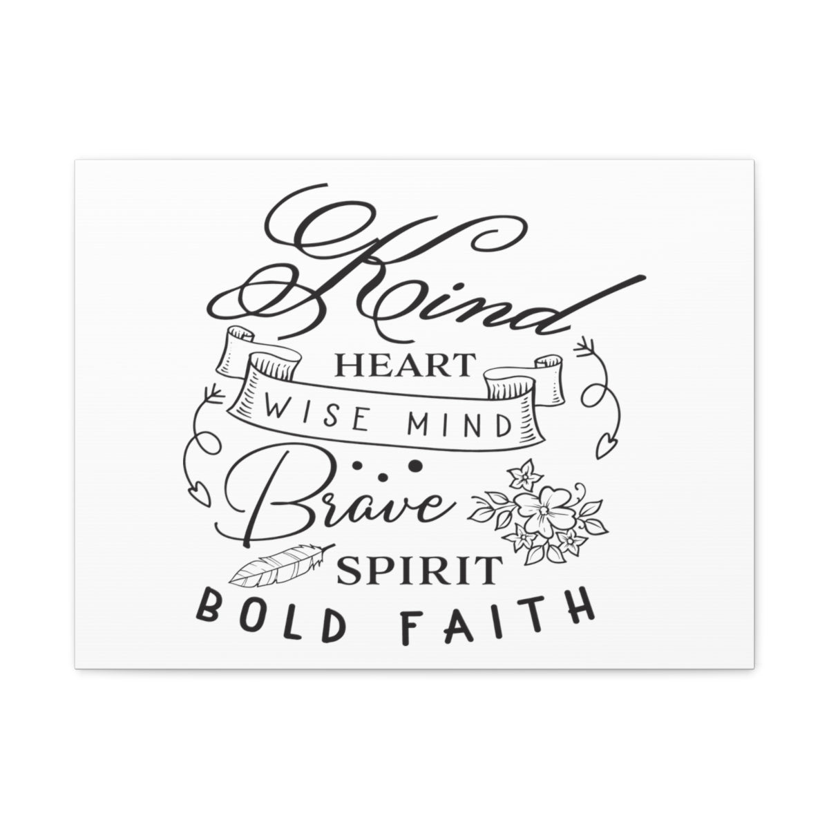 Scripture Walls Kind Heart Wise Colossians 3:12 Christian Wall Art Print Ready to Hang Unframed-Express Your Love Gifts
