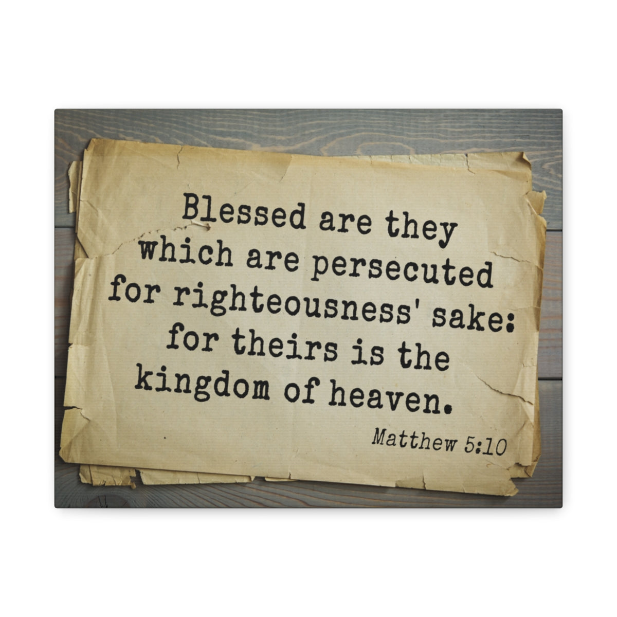 Scripture Walls Kingdom Of Heaven Matthew 5:10 Bible Verse Canvas Christian Wall Art Bible Verse Print Ready To Hang Unframed-Express Your Love Gifts
