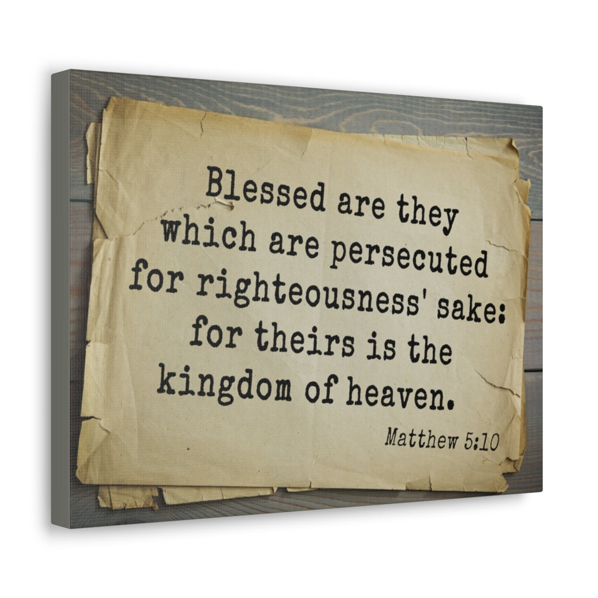 Scripture Walls Kingdom Of Heaven Matthew 5:10 Bible Verse Canvas Christian Wall Art Bible Verse Print Ready To Hang Unframed-Express Your Love Gifts