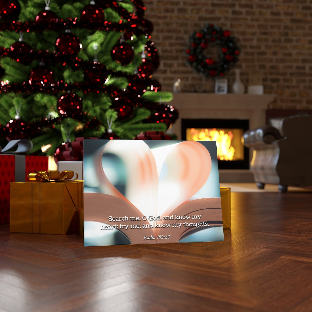 Scripture Walls Know My Thoughts Psalm 139:23 Bible Verse Canvas Christian Wall Art Ready to Hang Unframed-Express Your Love Gifts