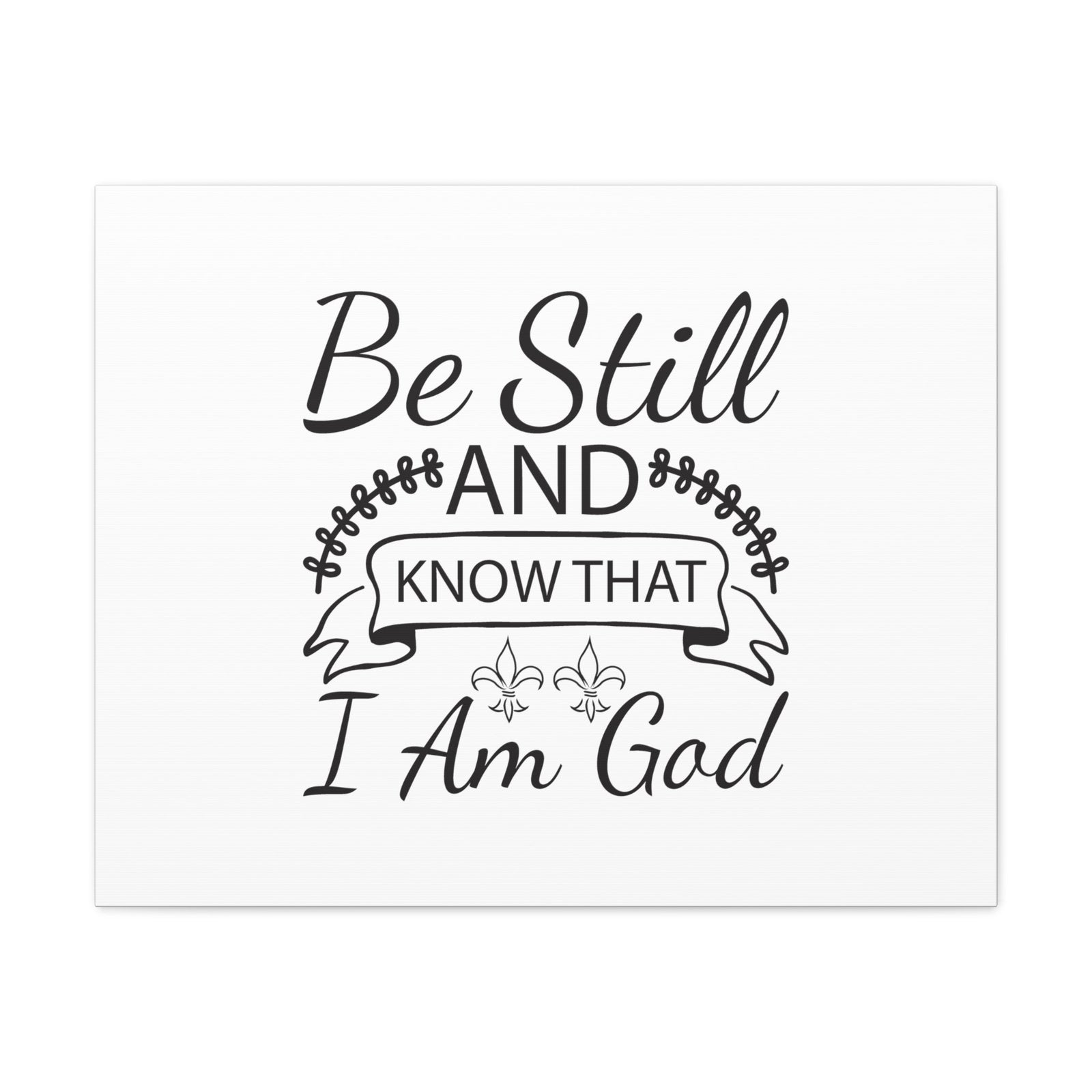 Scripture Walls Know That I Am God Exodus 14:14 Christian Wall Art Bible Verse Print Ready to Hang Unframed-Express Your Love Gifts