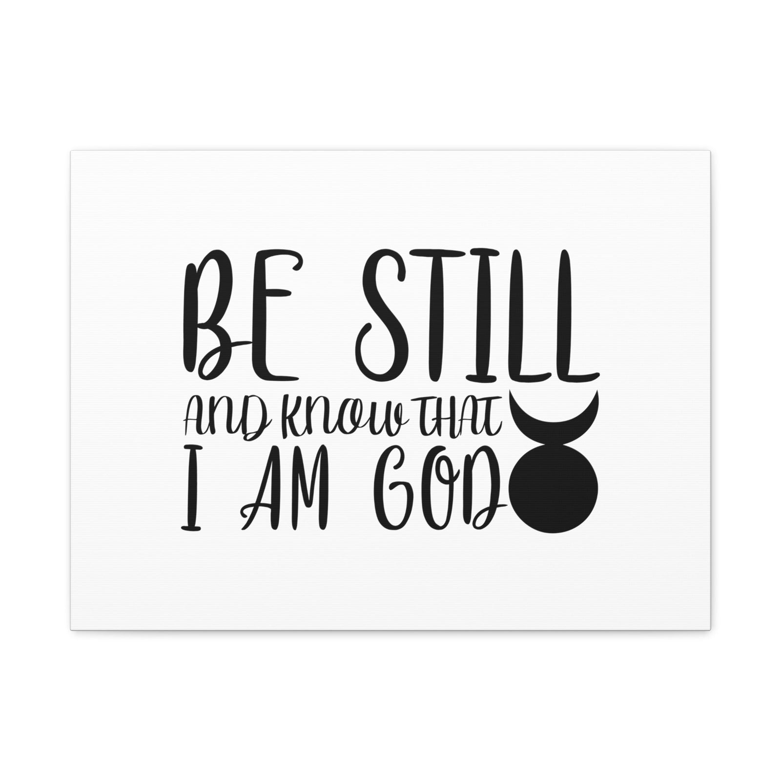 Scripture Walls Know That I Am God Genesis 35:11 Christian Wall Art Bible Verse Print Ready to Hang Unframed-Express Your Love Gifts