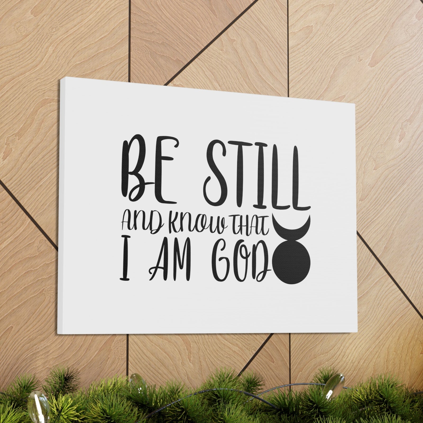 Scripture Walls Know That I Am God Genesis 35:11 Christian Wall Art Bible Verse Print Ready to Hang Unframed-Express Your Love Gifts