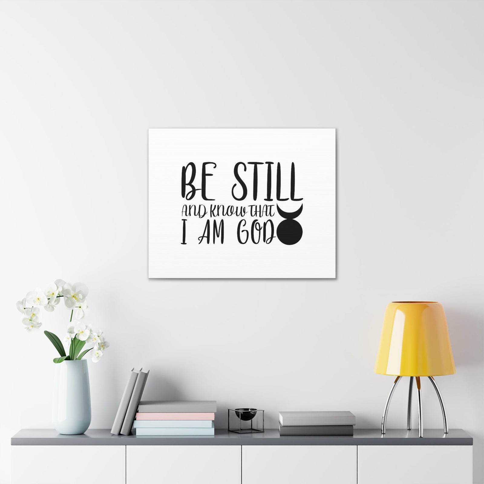 Scripture Walls Know That I Am God Genesis 35:11 Christian Wall Art Bible Verse Print Ready to Hang Unframed-Express Your Love Gifts