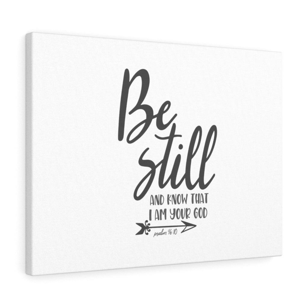 Scripture Walls Know That I Am Your God Psalm 46:10 Bible Verse Canvas Christian Wall Art Ready to Hang Unframed-Express Your Love Gifts