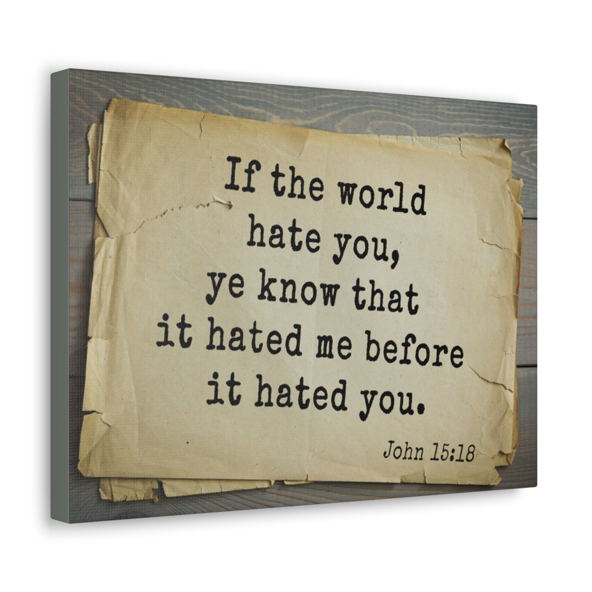 Scripture Walls Know That It John 15:18 Bible Verse Canvas Christian Wall Art Bible Verse Print Ready To Hang Unframed-Express Your Love Gifts
