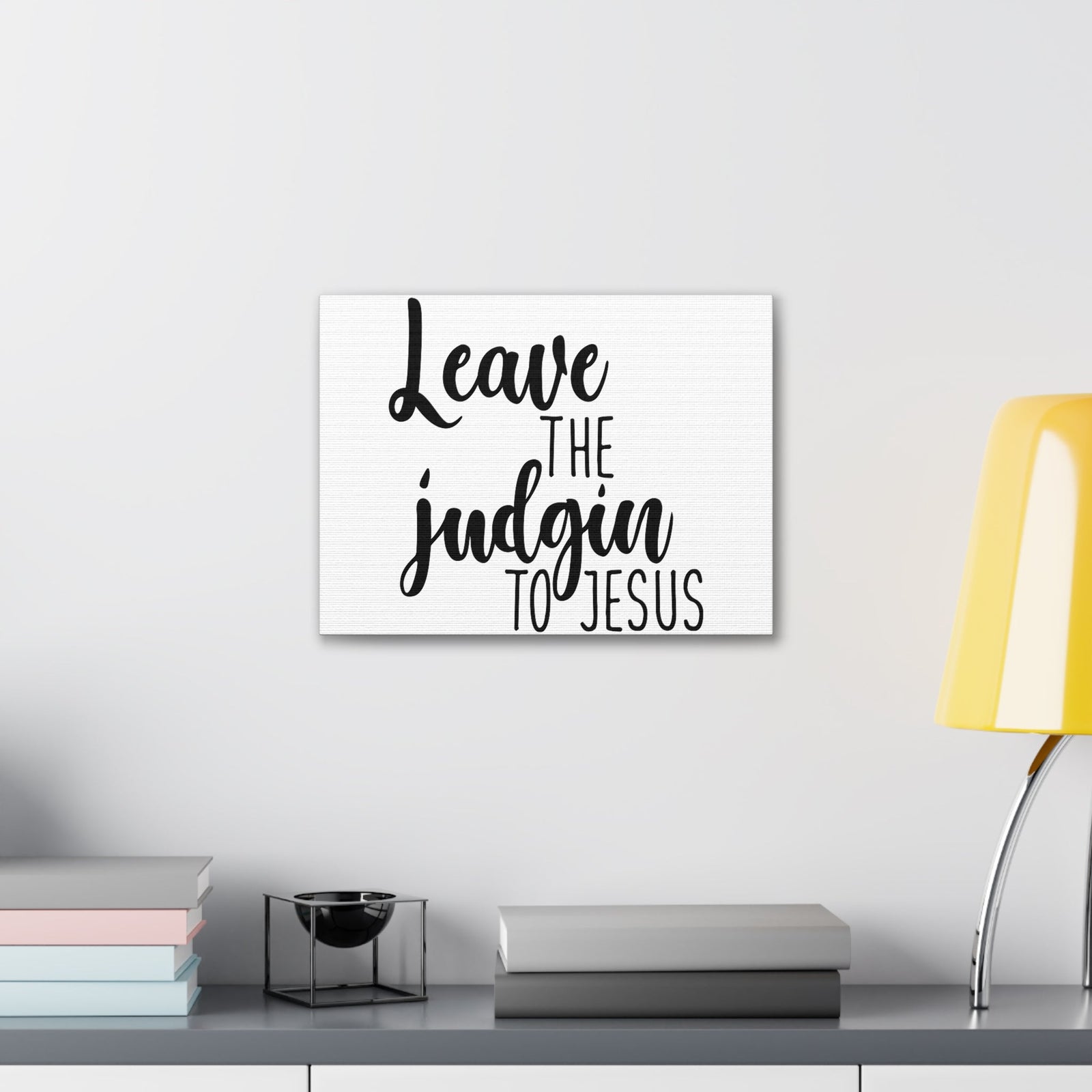 Scripture Walls Leave The Judging To Jesus Matthew 7:3 Christian Wall Art Print Ready to Hang Unframed-Express Your Love Gifts