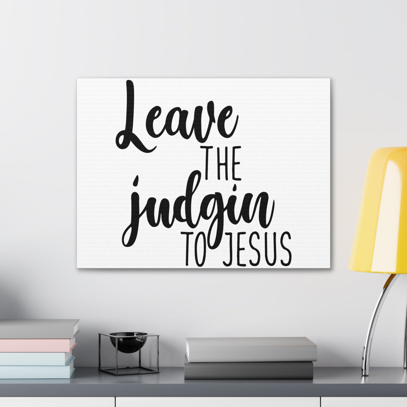 Scripture Walls Leave The Judging To Jesus Matthew 7:3 Christian Wall Art Print Ready to Hang Unframed-Express Your Love Gifts