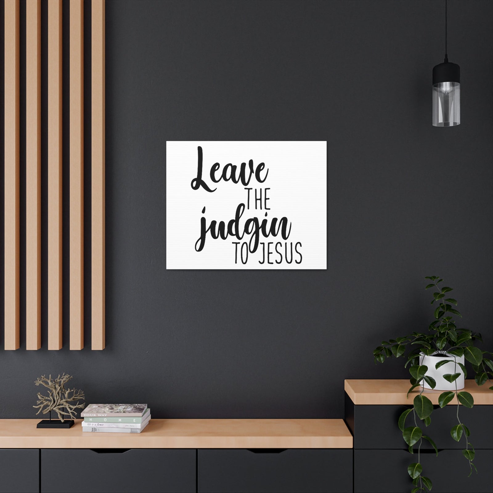 Scripture Walls Leave The Judging To Jesus Matthew 7:3 Christian Wall Art Print Ready to Hang Unframed-Express Your Love Gifts