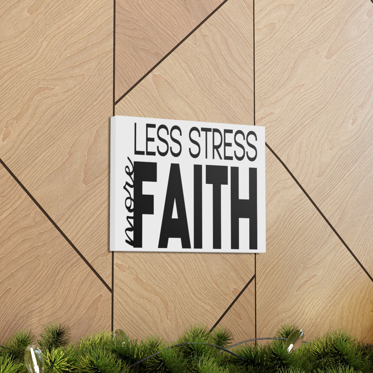 Scripture Walls Less More Faith PSALM 119:143 Christian Wall Art Print Ready to Hang Unframed-Express Your Love Gifts