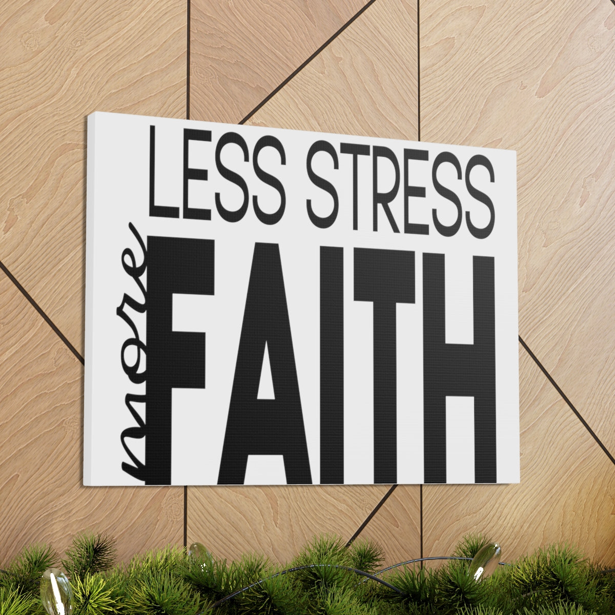Scripture Walls Less More Faith PSALM 119:143 Christian Wall Art Print Ready to Hang Unframed-Express Your Love Gifts