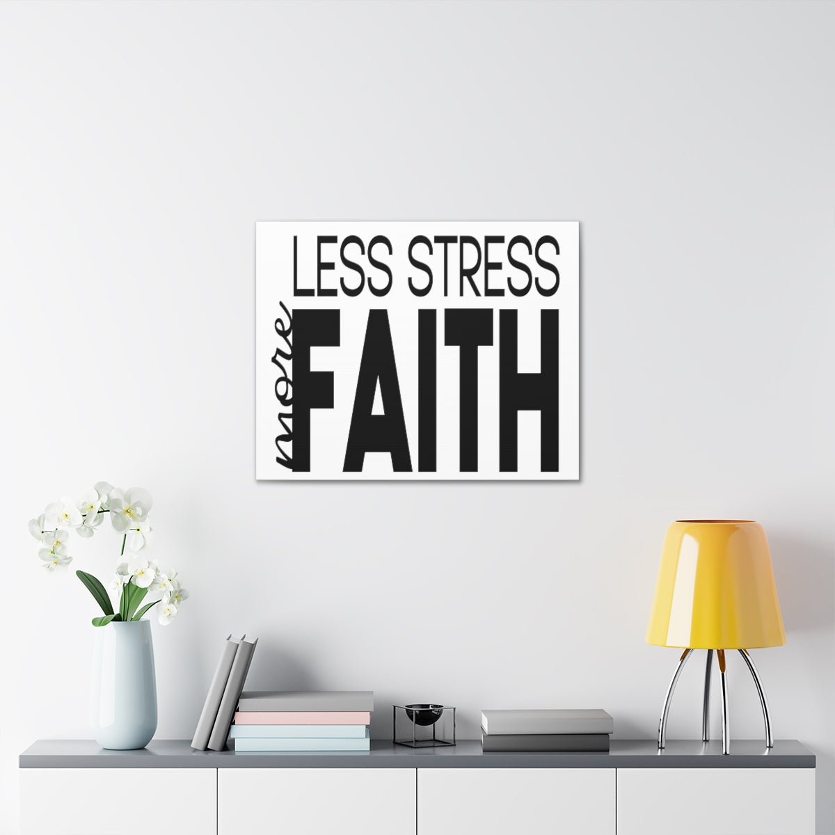 Scripture Walls Less More Faith PSALM 119:143 Christian Wall Art Print Ready to Hang Unframed-Express Your Love Gifts