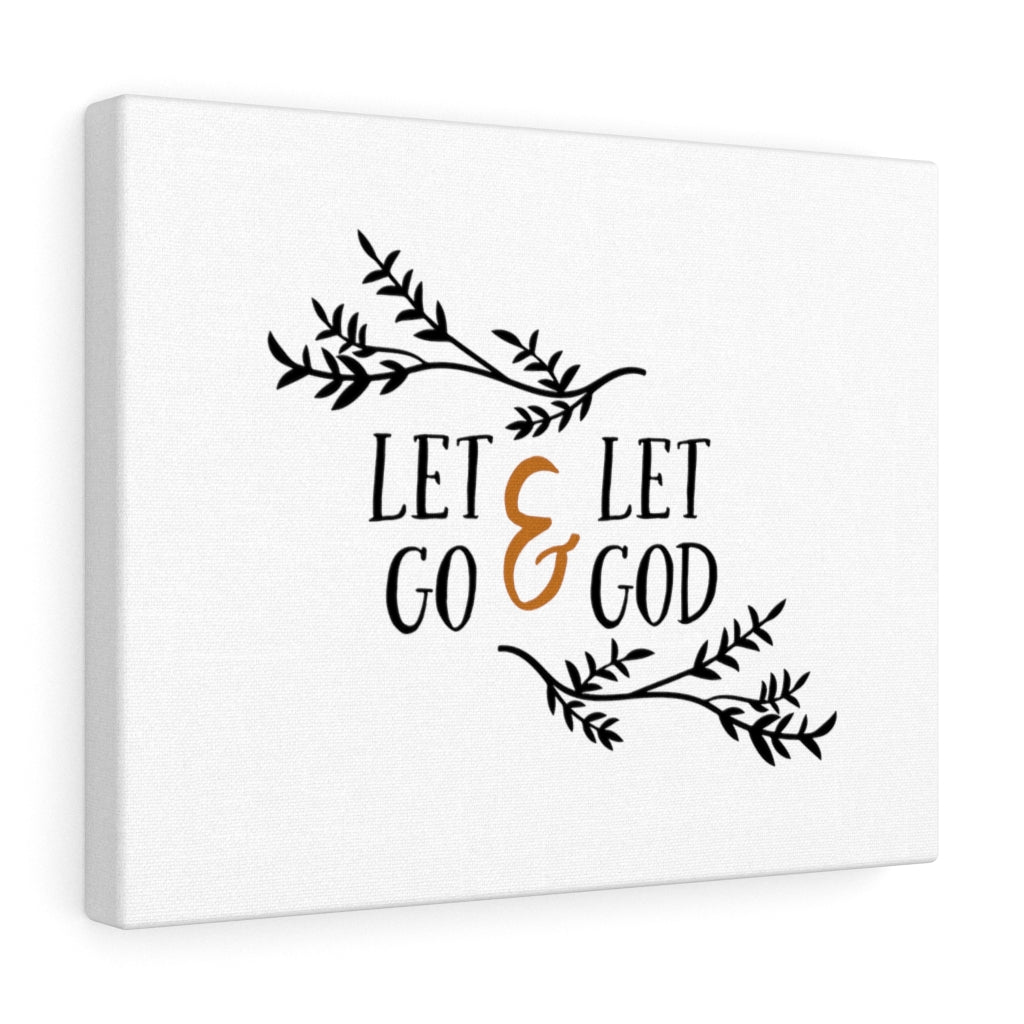 Scripture Walls Let Go & Let God Bible Verse Canvas Christian Wall Art Ready to Hang Unframed-Express Your Love Gifts