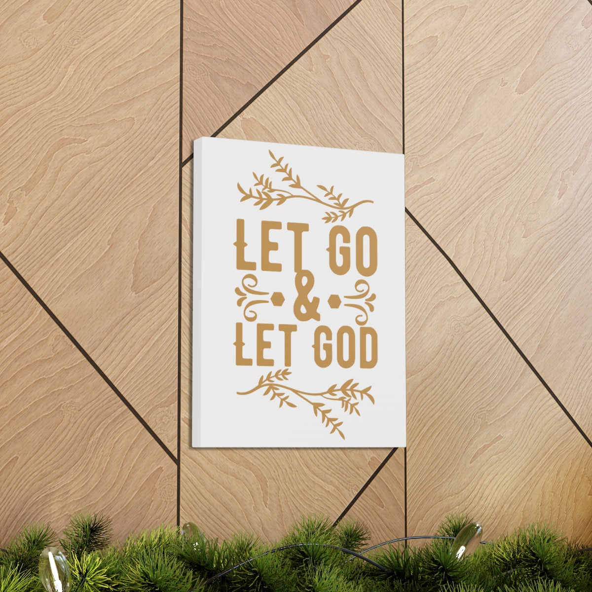Scripture Walls Let God 1 Peter 5:7 Christian Wall Art Print Ready to Hang Unframed-Express Your Love Gifts