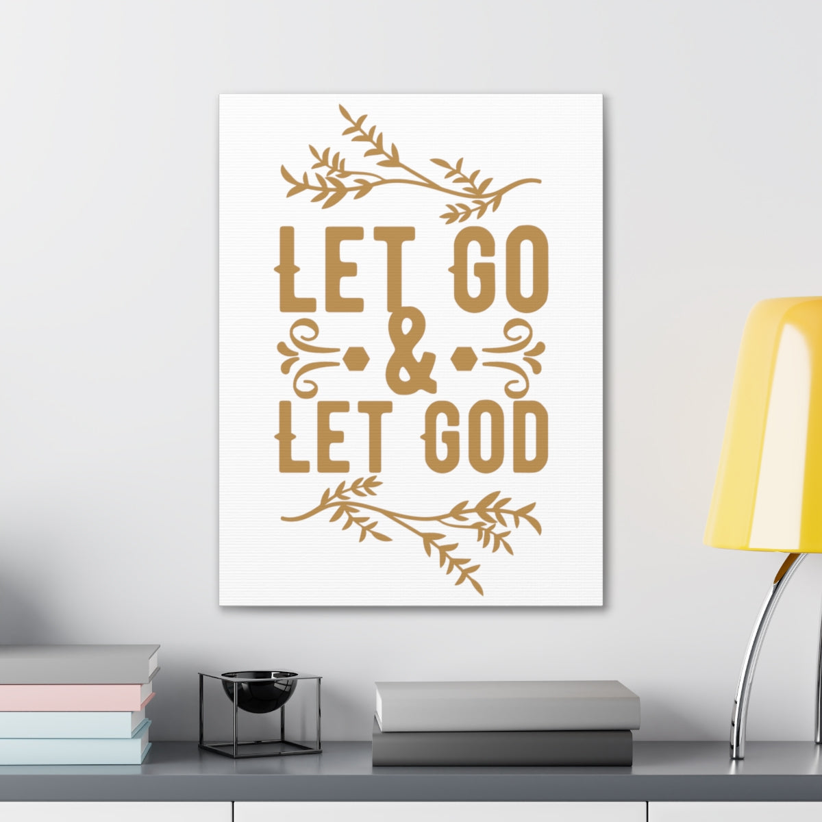 Scripture Walls Let God 1 Peter 5:7 Christian Wall Art Print Ready to Hang Unframed-Express Your Love Gifts