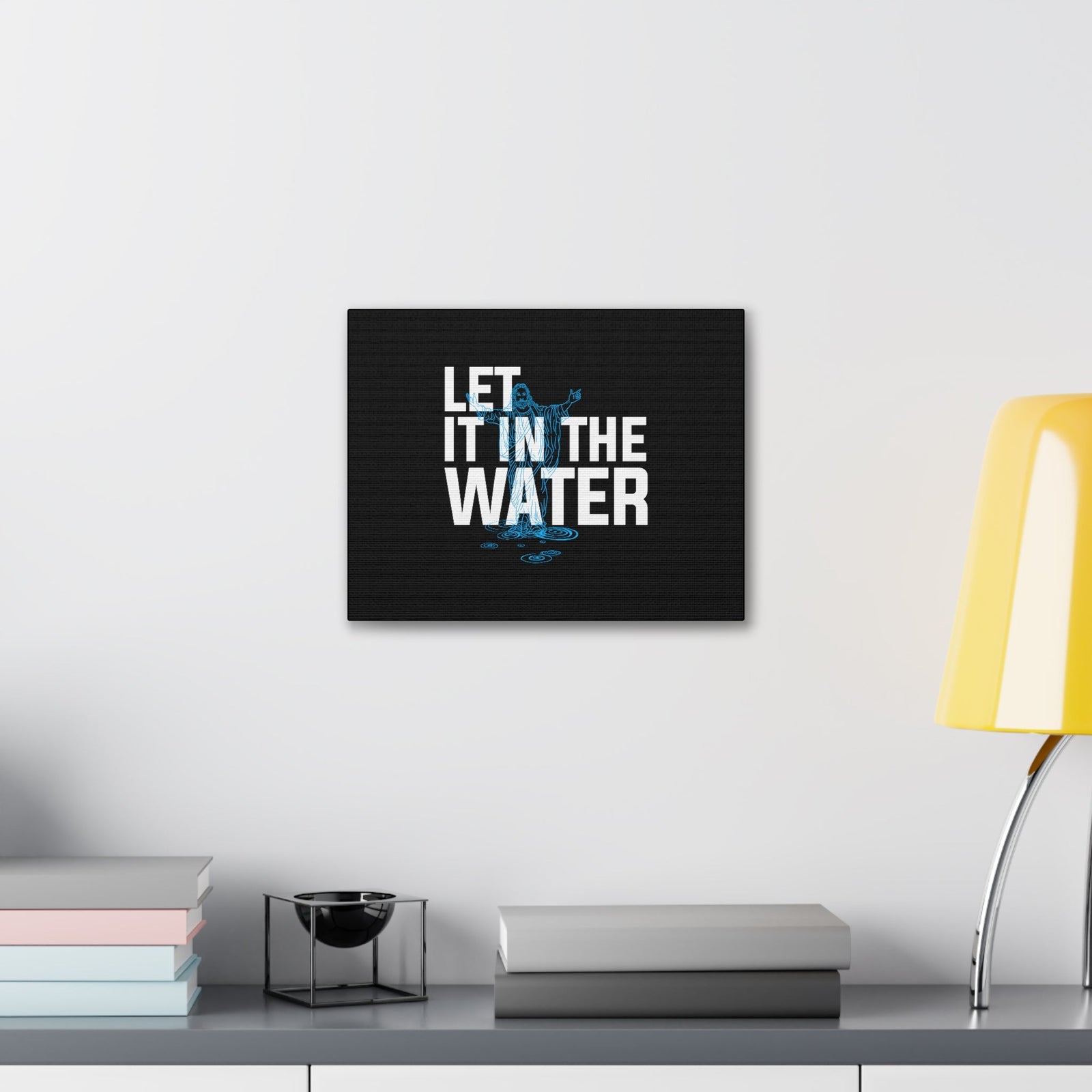 Scripture Walls Let It In The Water John 7:37 Christian Wall Art Bible Verse Print Ready to Hang Unframed-Express Your Love Gifts