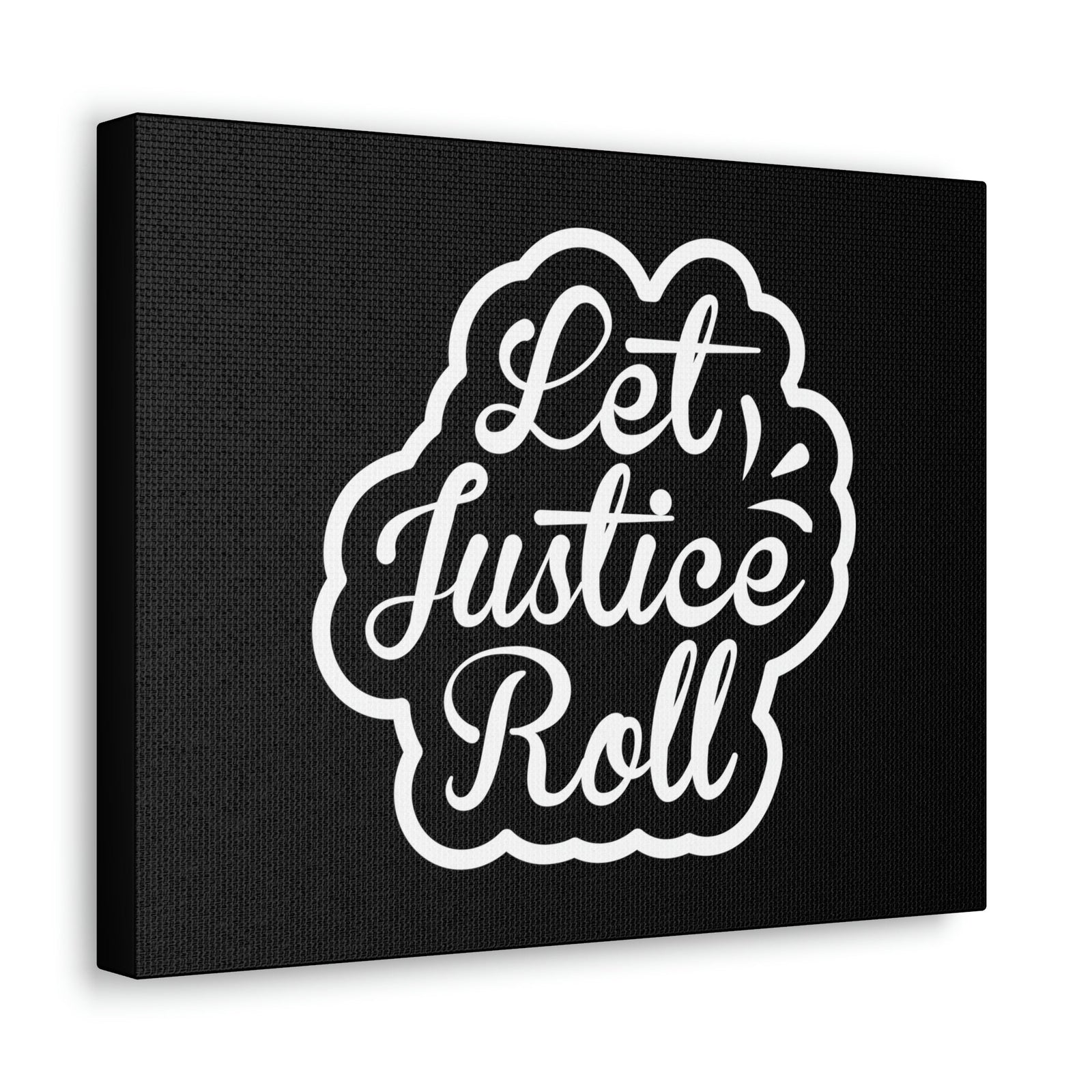 Scripture Walls Let Justice Roll Amos 5:24 Outlined Christian Wall Art Bible Verse Print Ready to Hang Unframed-Express Your Love Gifts