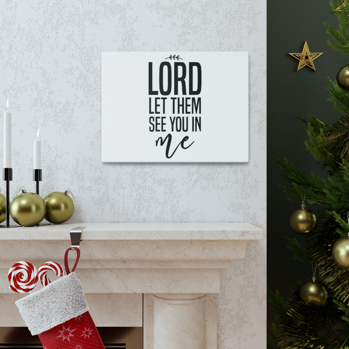 Scripture Walls Let Them See You In Me Romans 8:10 Christian Wall Art Print Ready to Hang Unframed-Express Your Love Gifts