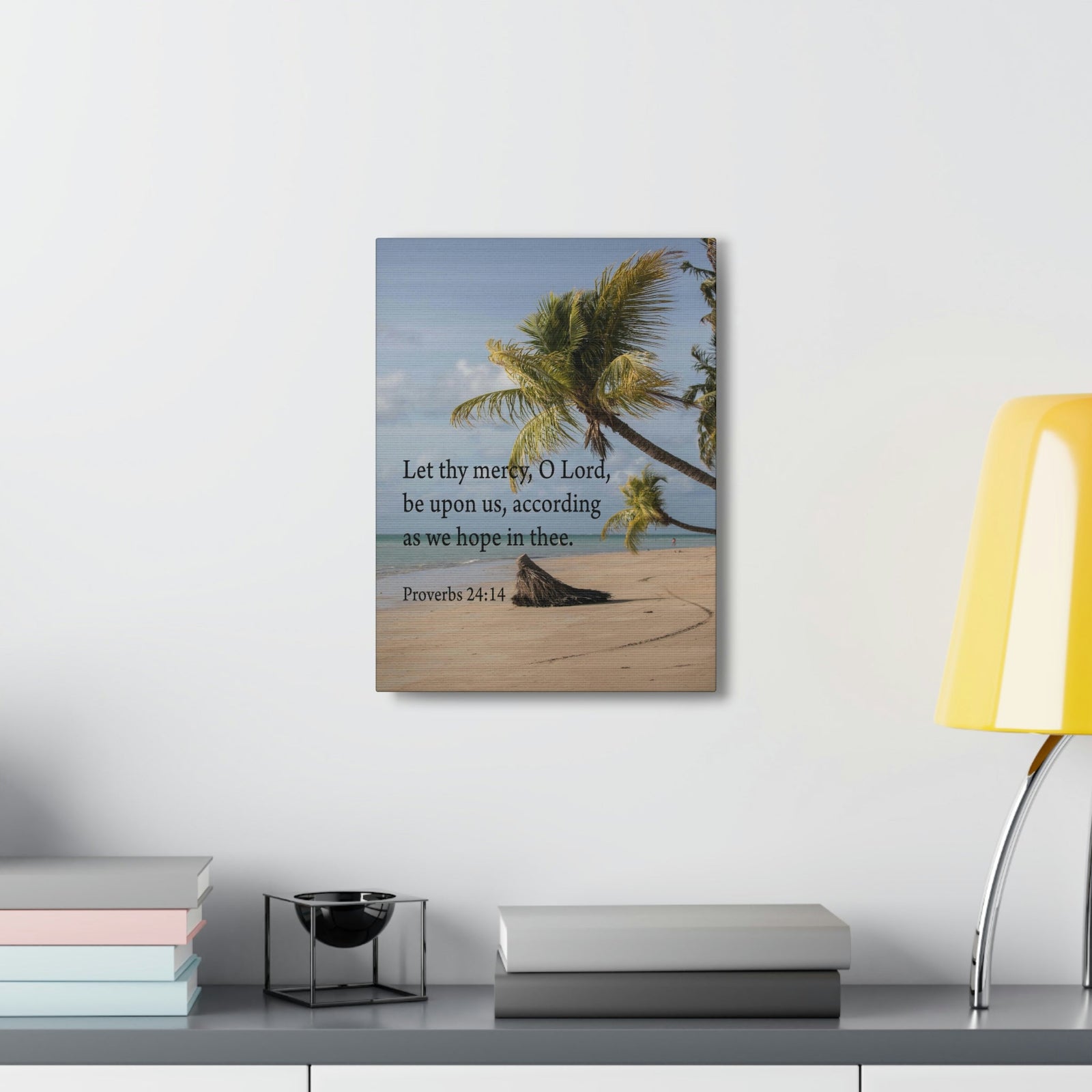 Scripture Walls Let Thy Mercy Proverbs 24:14 Bible Verse Canvas Christian Wall Art Ready to Hang Unframed-Express Your Love Gifts