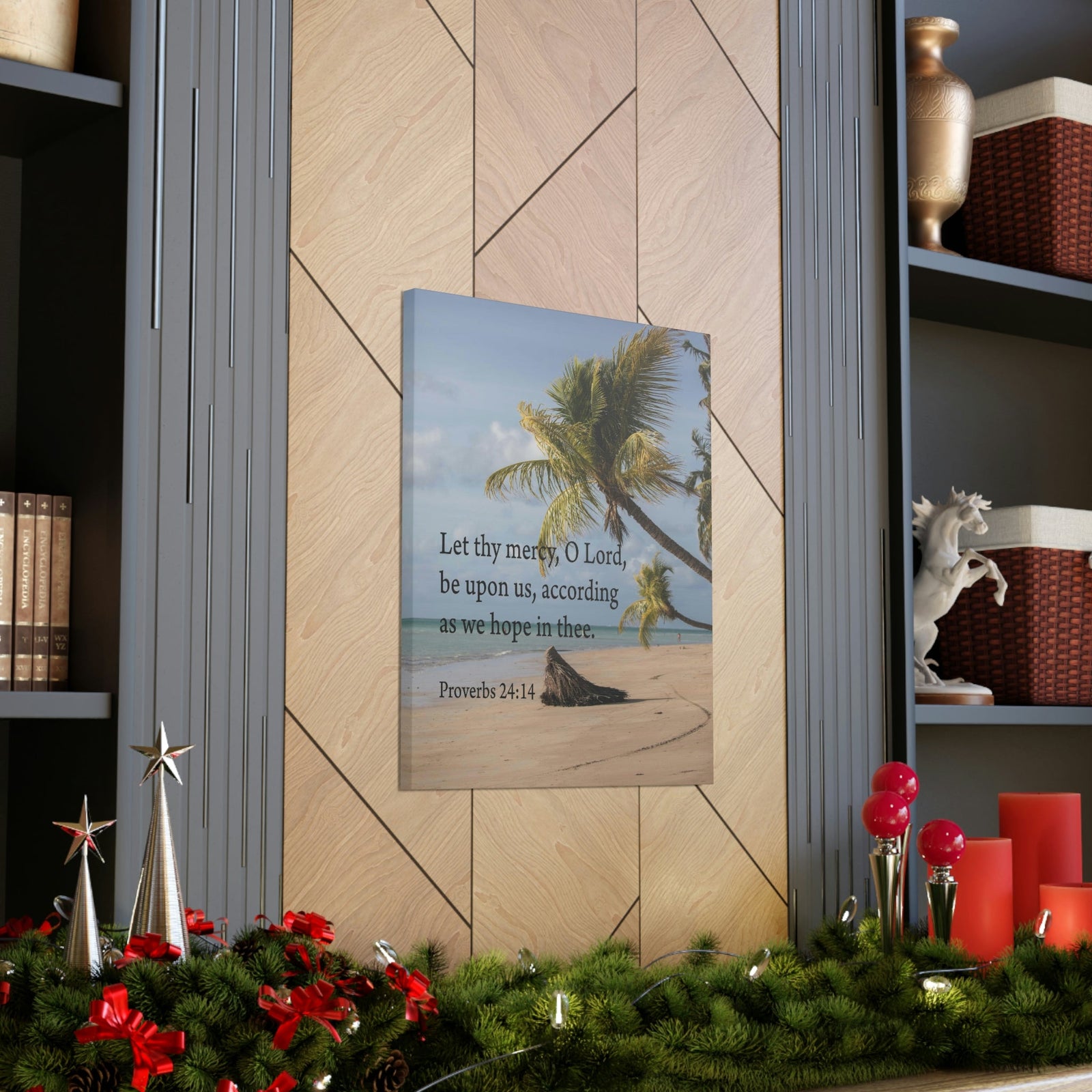 Scripture Walls Let Thy Mercy Proverbs 24:14 Bible Verse Canvas Christian Wall Art Ready to Hang Unframed-Express Your Love Gifts