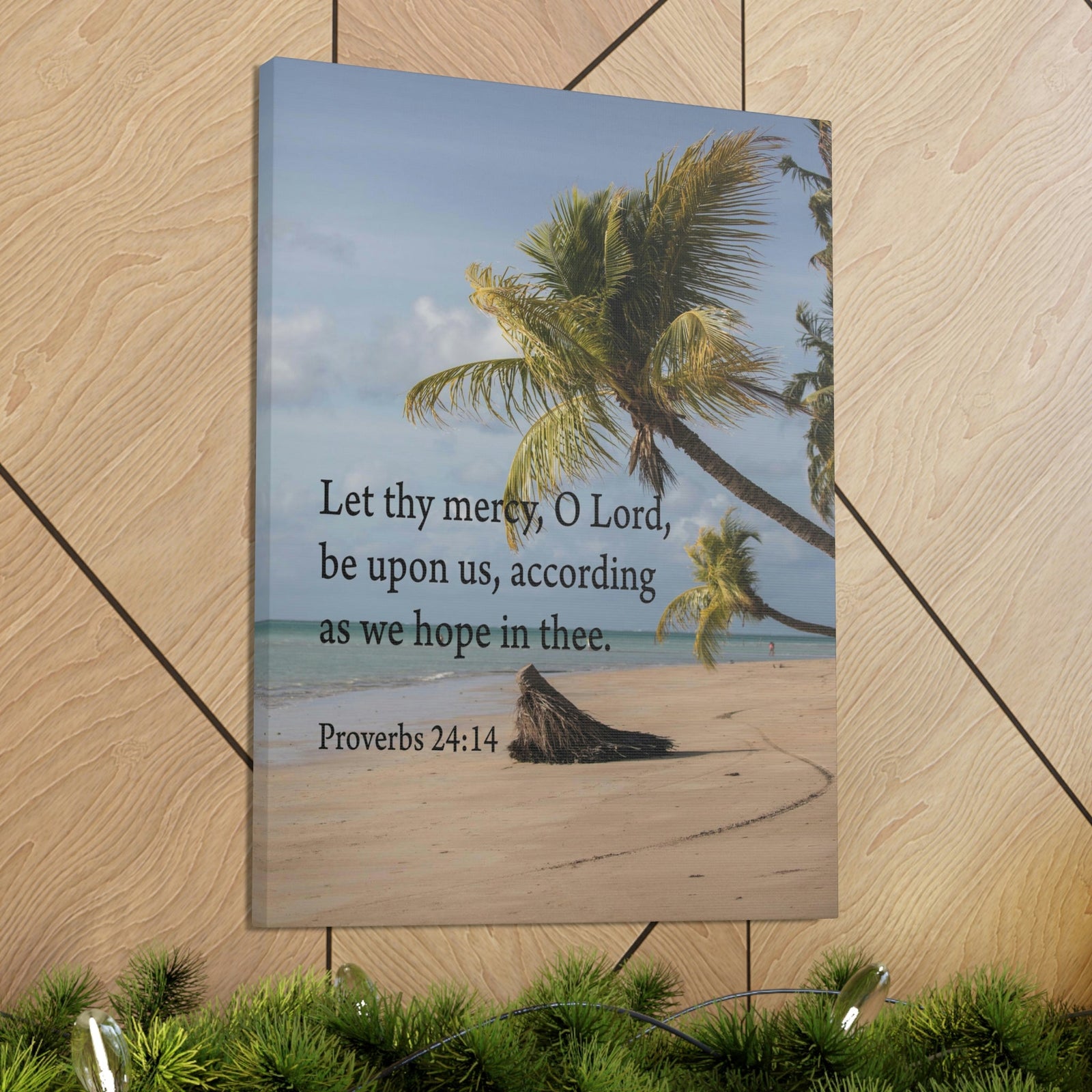Scripture Walls Let Thy Mercy Proverbs 24:14 Bible Verse Canvas Christian Wall Art Ready to Hang Unframed-Express Your Love Gifts