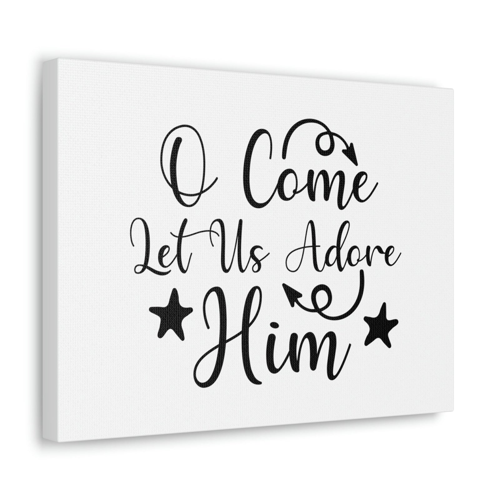 Scripture Walls Let Us Adore Him Psalm 95:6 Christian Wall Art Print Ready to Hang Unframed-Express Your Love Gifts