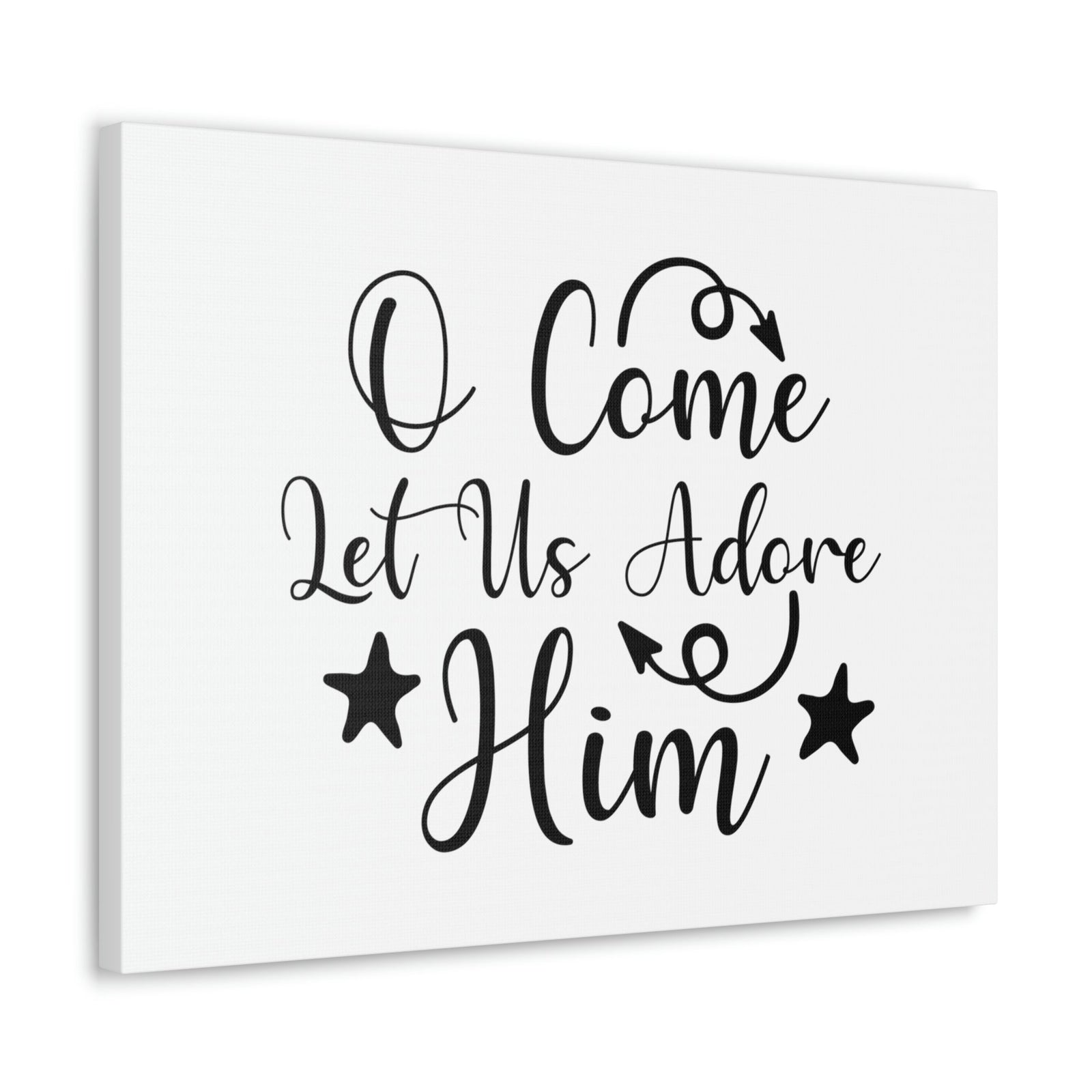 Scripture Walls Let Us Adore Him Psalm 95:6 Christian Wall Art Print Ready to Hang Unframed-Express Your Love Gifts