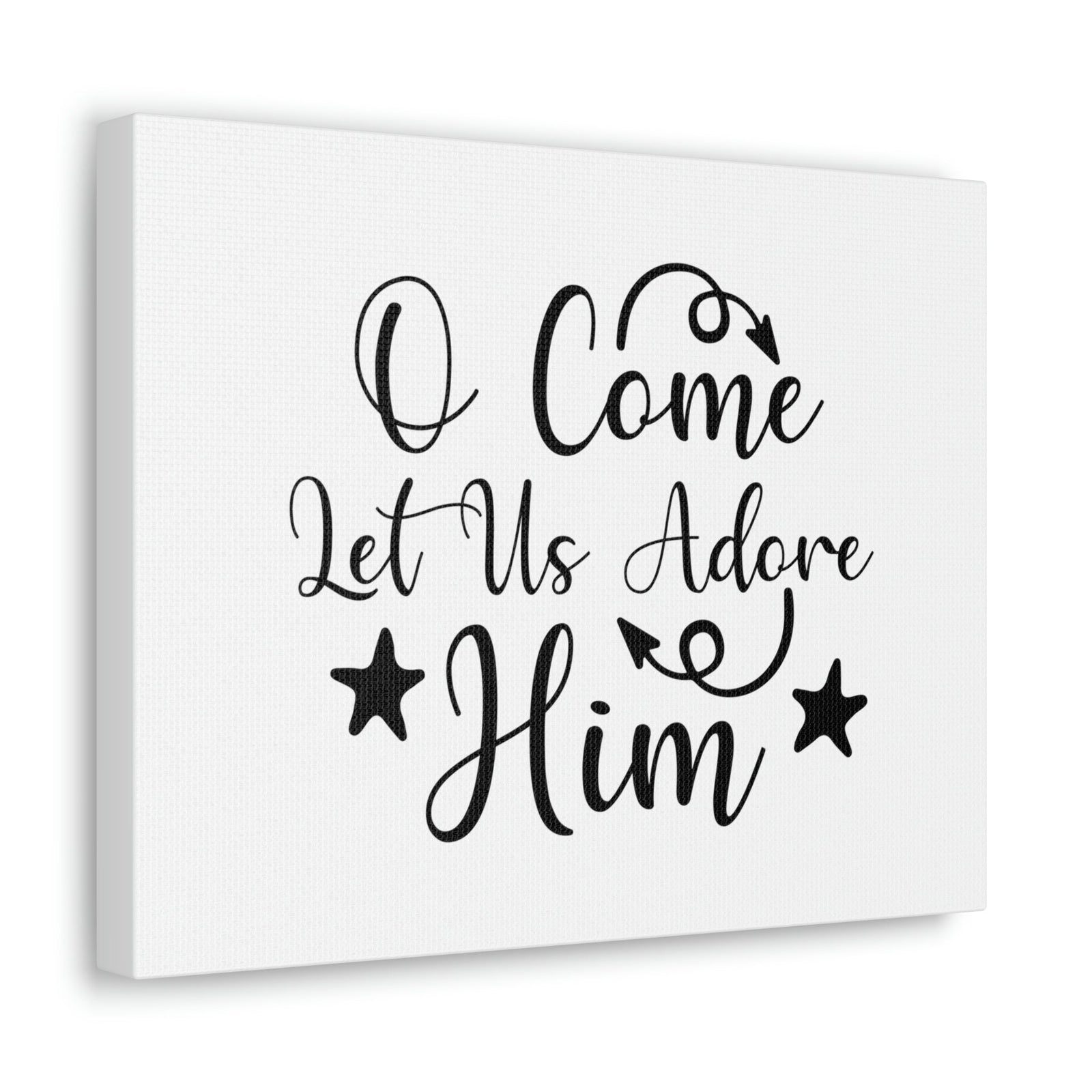Scripture Walls Let Us Adore Him Psalm 95:6 Christian Wall Art Print Ready to Hang Unframed-Express Your Love Gifts