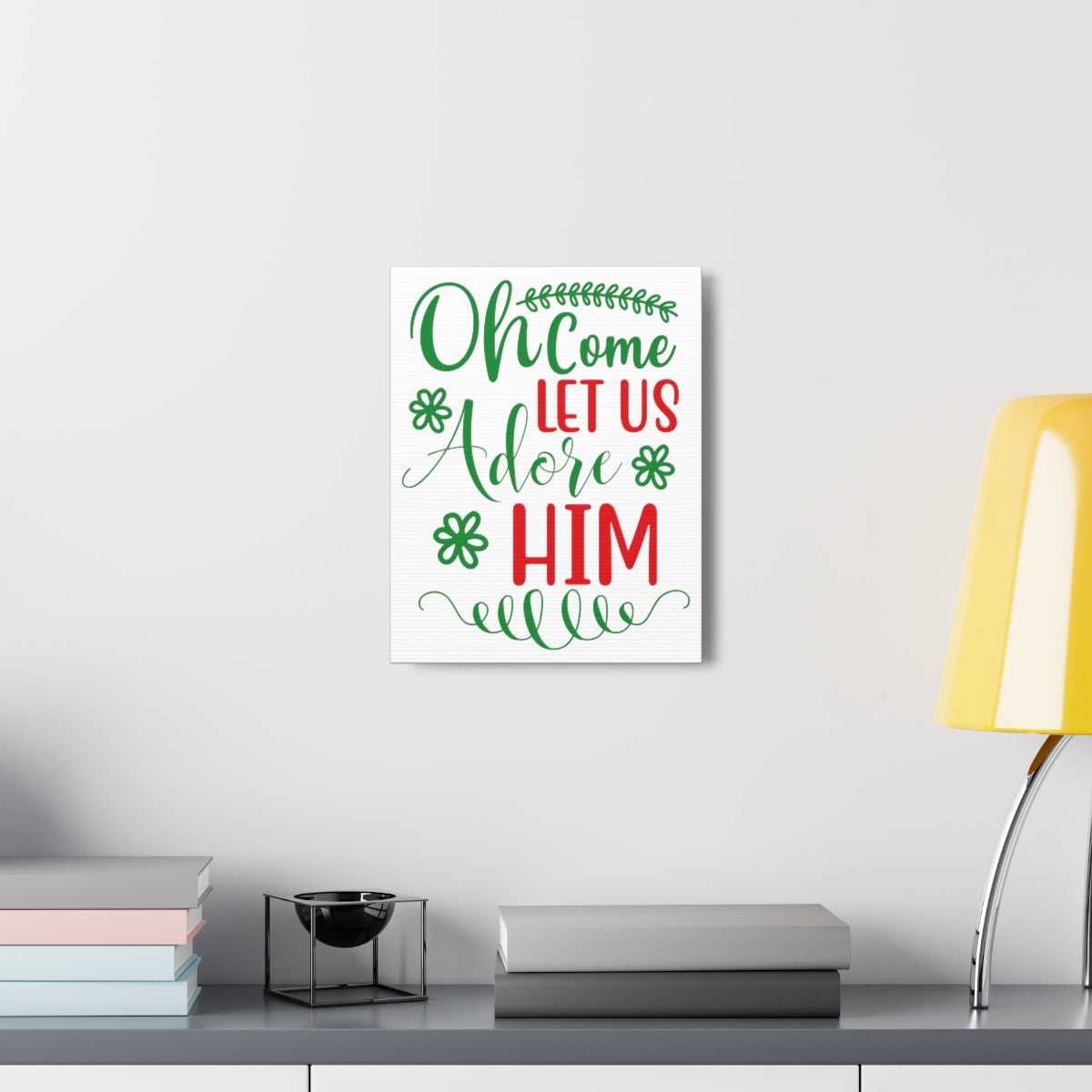 Scripture Walls Let Us Adore Psalm 95:6 Christian Wall Art Print Ready to Hang Unframed-Express Your Love Gifts