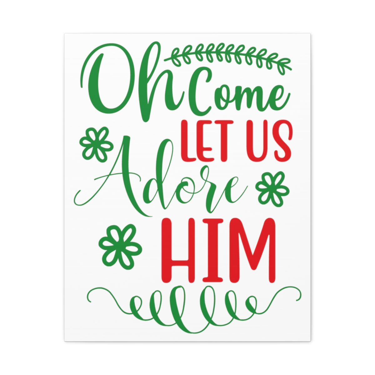 Scripture Walls Let Us Adore Psalm 95:6 Christian Wall Art Print Ready to Hang Unframed-Express Your Love Gifts