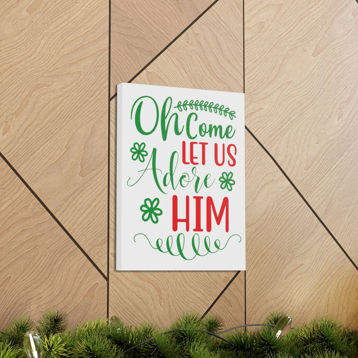 Scripture Walls Let Us Adore Psalm 95:6 Christian Wall Art Print Ready to Hang Unframed-Express Your Love Gifts