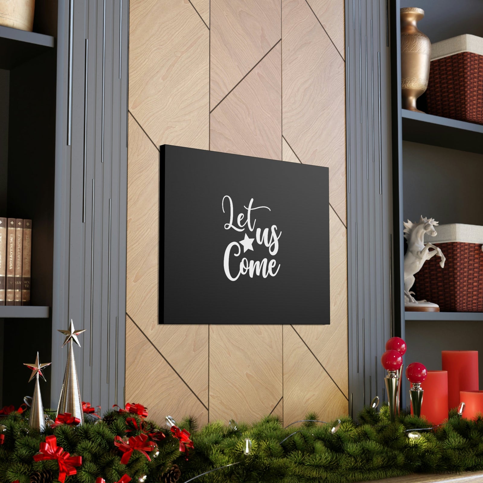 Scripture Walls Let Us Come Hebrews 4:16 Christian Wall Art Bible Verse Print Ready to Hang Unframed-Express Your Love Gifts