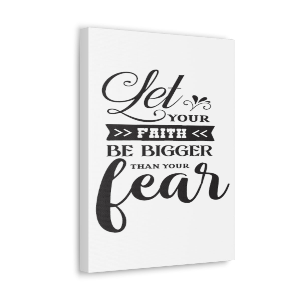 Scripture Walls Let Your Faith Hebrews 13:6 Christian Wall Art Print Ready to Hang Unframed-Express Your Love Gifts