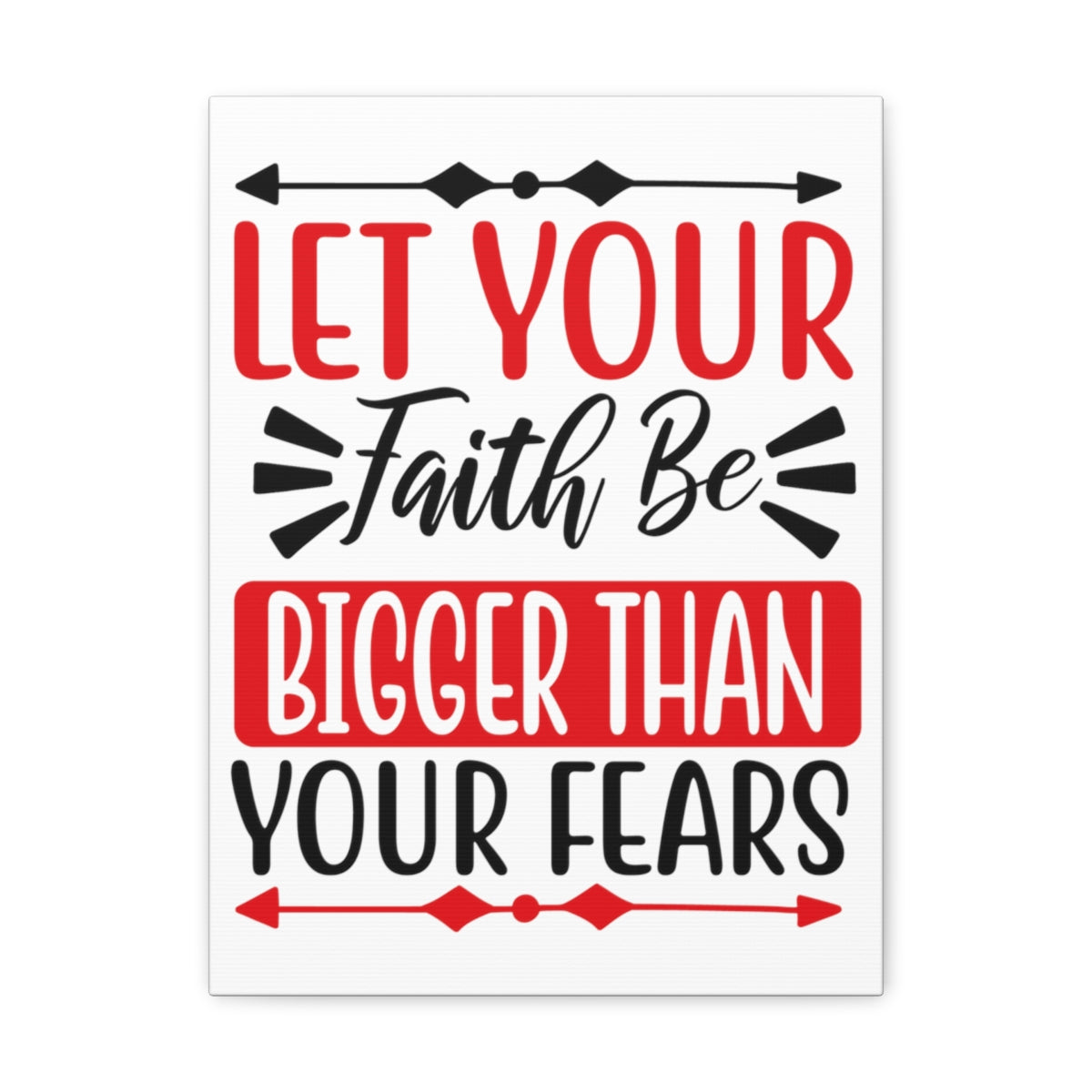 Scripture Walls Let Your Fate Psalm 34:4 Christian Wall Art Print Ready to Hang Unframed-Express Your Love Gifts