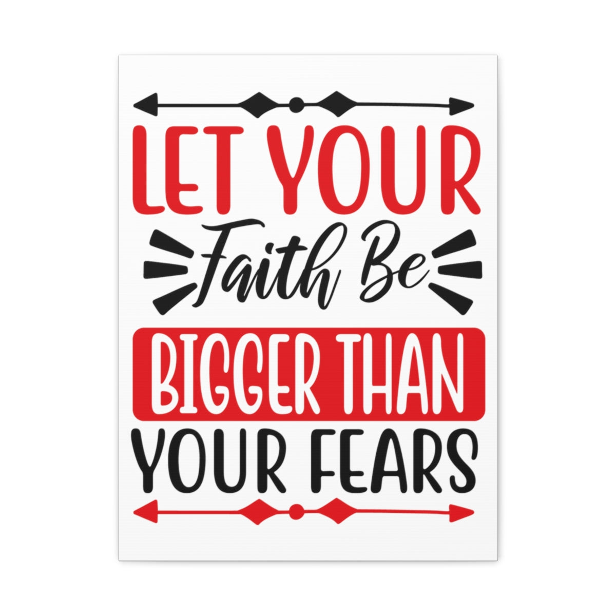 Scripture Walls Let Your Fate Psalm 34:4 Christian Wall Art Print Ready to Hang Unframed-Express Your Love Gifts