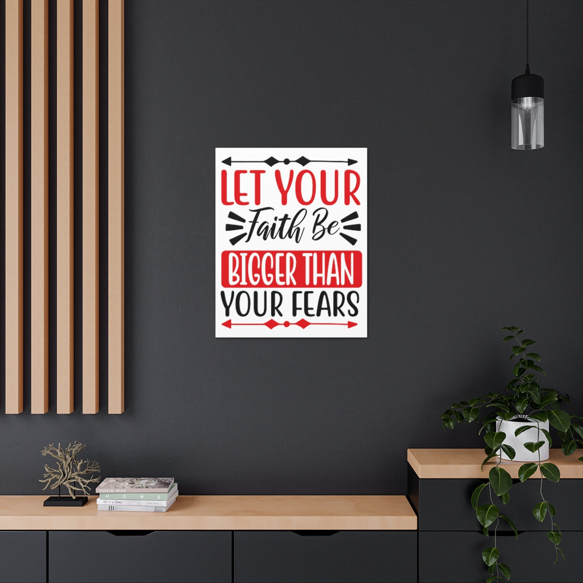 Scripture Walls Let Your Fate Psalm 34:4 Christian Wall Art Print Ready to Hang Unframed-Express Your Love Gifts