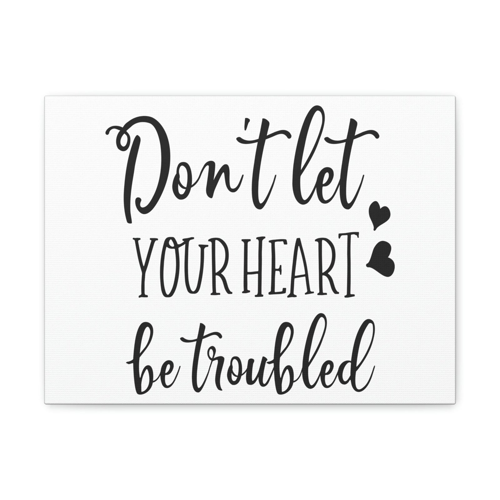 Scripture Walls Let Your Heart John 14:1 Christian Wall Art Print Ready to Hang Unframed-Express Your Love Gifts