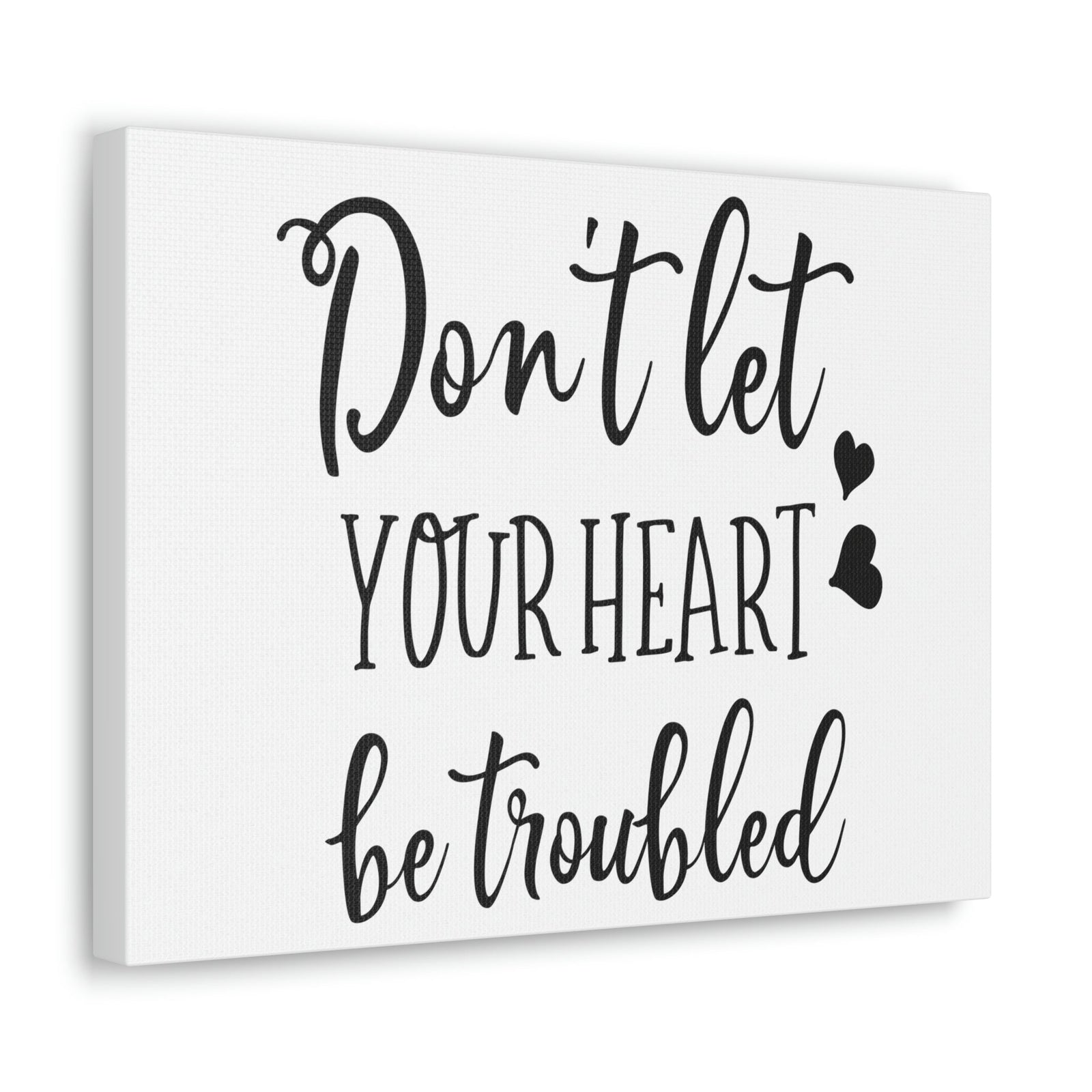 Scripture Walls Let Your Heart John 14:1 Christian Wall Art Print Ready to Hang Unframed-Express Your Love Gifts