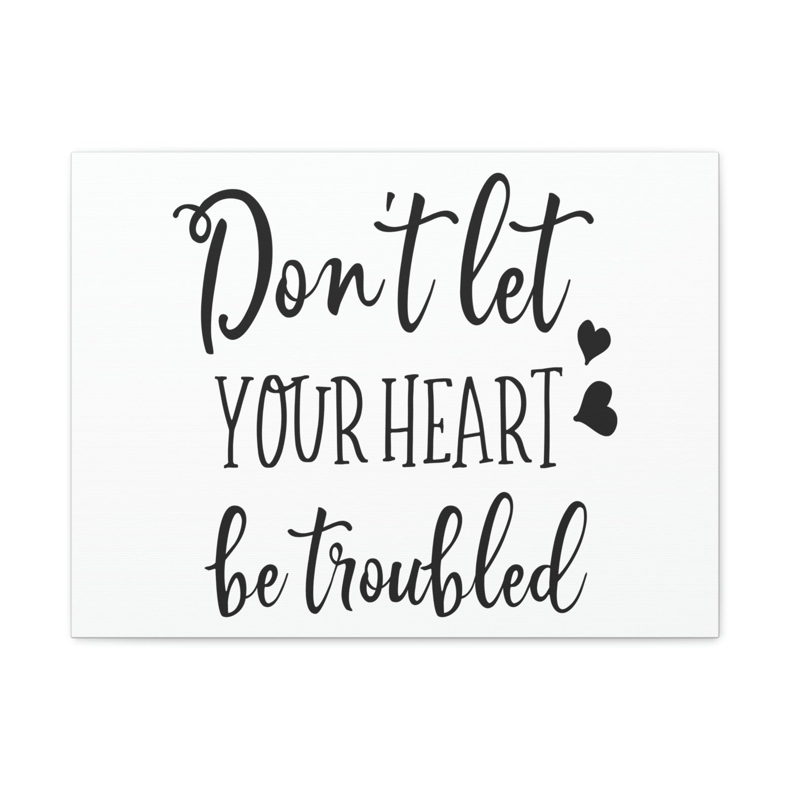 Scripture Walls Let Your Heart John 14:1 Christian Wall Art Print Ready to Hang Unframed-Express Your Love Gifts