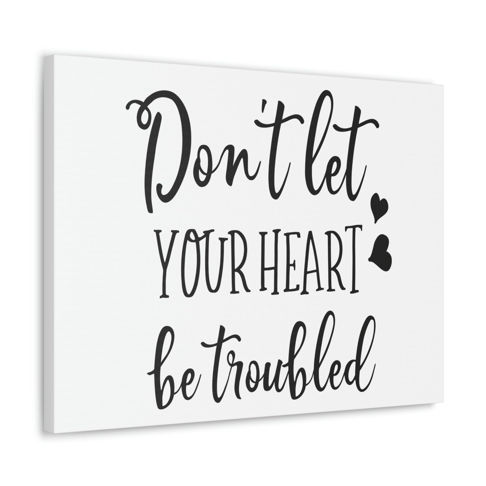 Scripture Walls Let Your Heart John 14:1 Christian Wall Art Print Ready to Hang Unframed-Express Your Love Gifts
