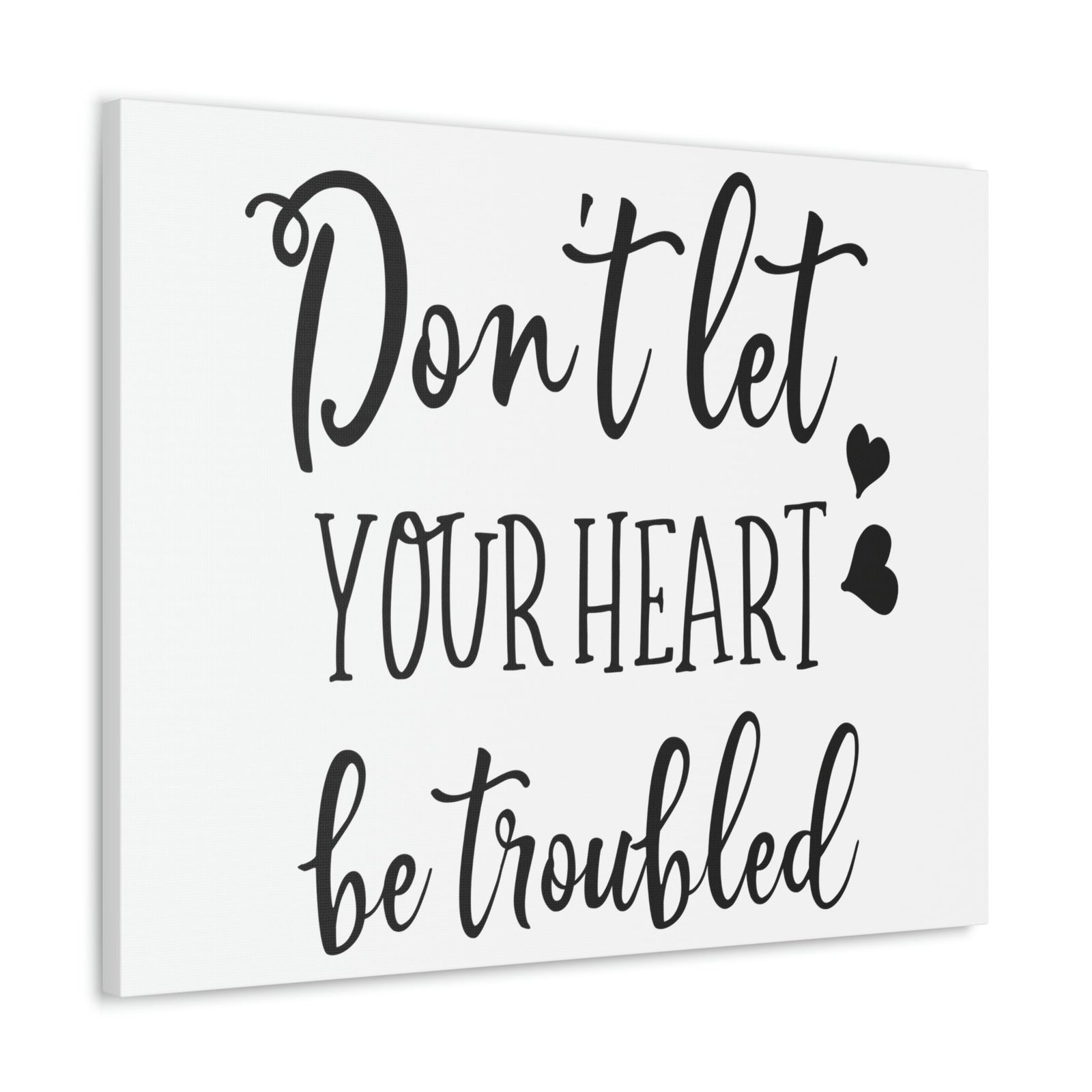 Scripture Walls Let Your Heart John 14:1 Christian Wall Art Print Ready to Hang Unframed-Express Your Love Gifts