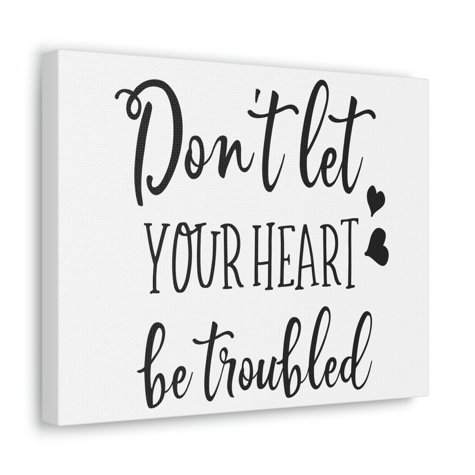 Scripture Walls Let Your Heart John 14:1 Christian Wall Art Print Ready to Hang Unframed-Express Your Love Gifts