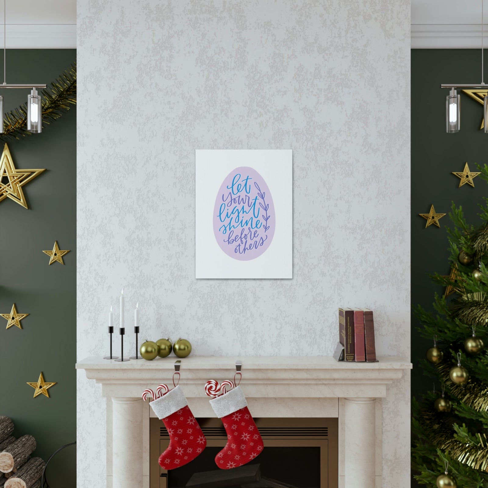 Scripture Walls Let Your Light Shine Through Matthew 5:16 Christian Wall Art Bible Verse Print Ready to Hang Unframed-Express Your Love Gifts