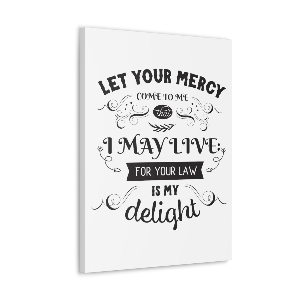 Scripture Walls Let Your Mercy Galatians 3:12 Christian Wall Art Print Ready to Hang Unframed-Express Your Love Gifts