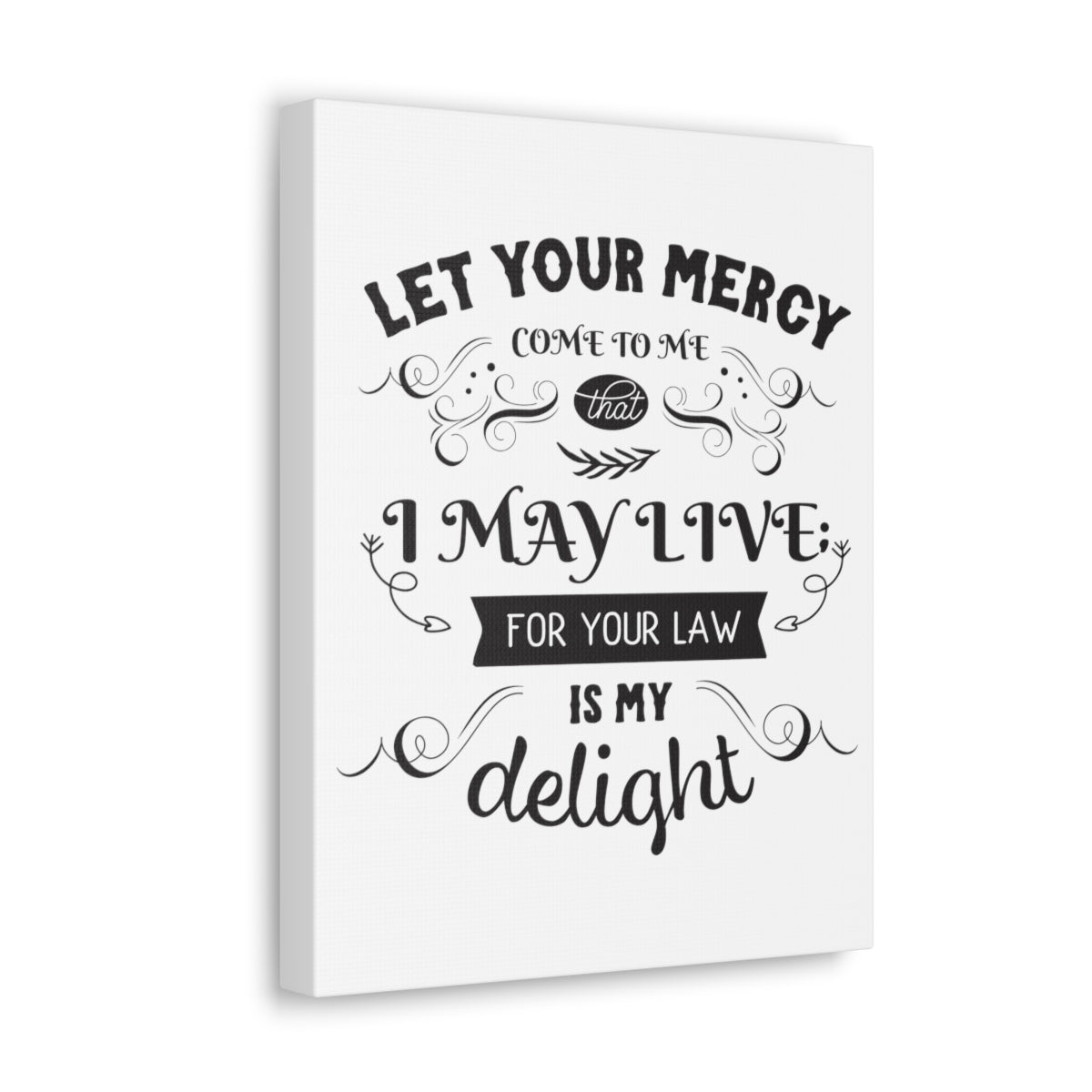 Scripture Walls Let Your Mercy Galatians 3:12 Christian Wall Art Print Ready to Hang Unframed-Express Your Love Gifts