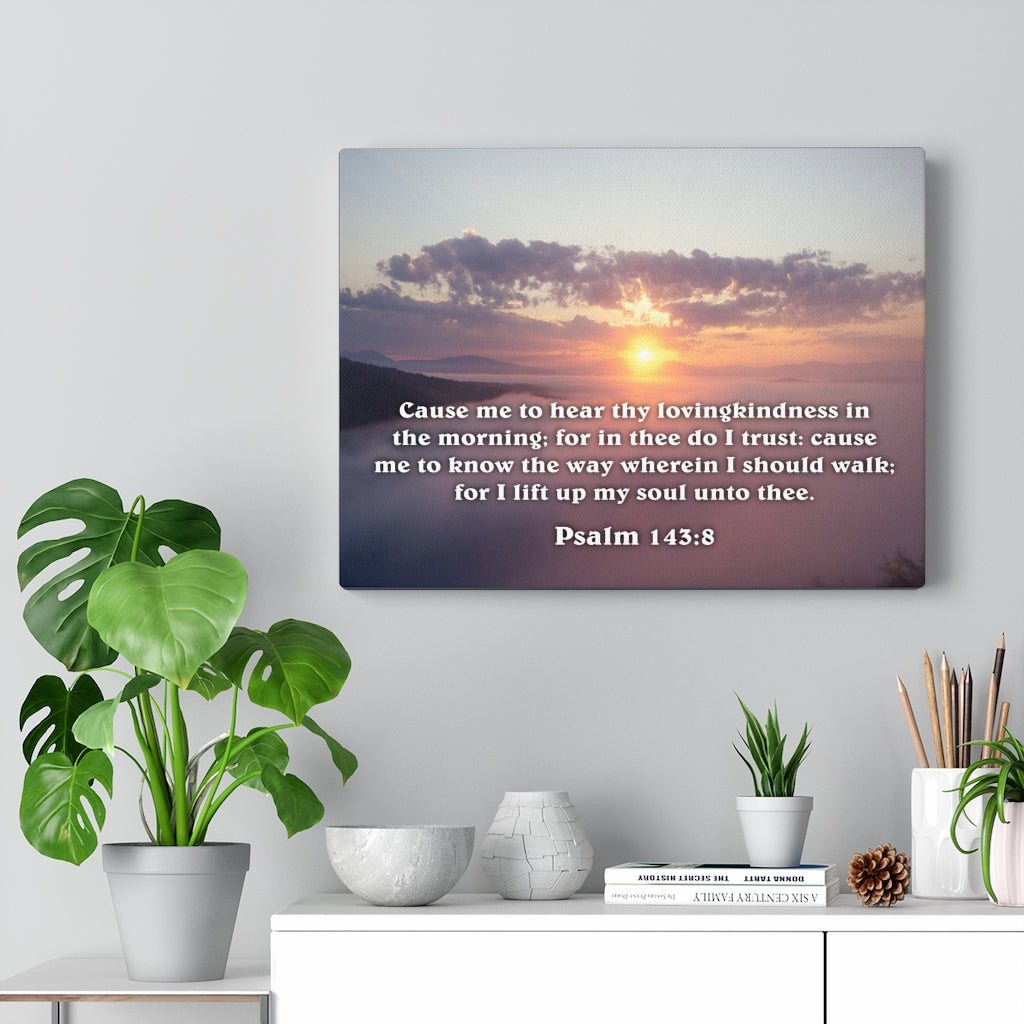 Scripture Walls Lift Up My Soul Deuteronomy 6:5 Bible Verse Canvas Christian Wall Art Ready to Hang Unframed-Express Your Love Gifts