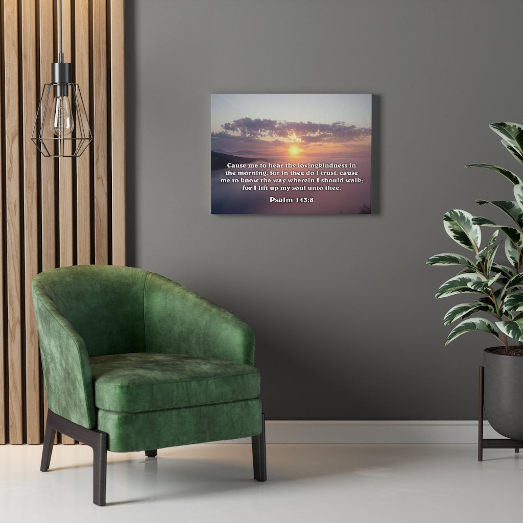 Scripture Walls Lift Up My Soul Deuteronomy 6:5 Bible Verse Canvas Christian Wall Art Ready to Hang Unframed-Express Your Love Gifts