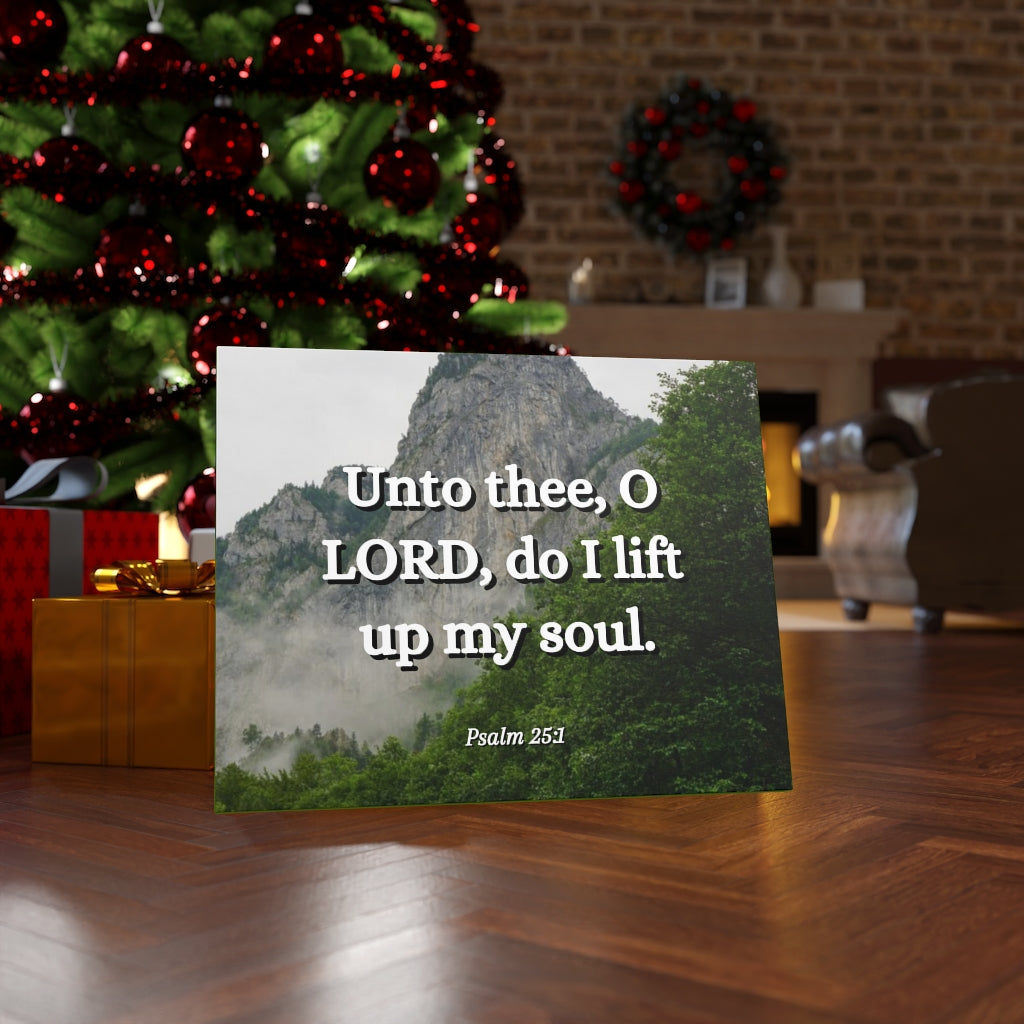 Scripture Walls Lift Up Psalm 25:1 Bible Verse Canvas Christian Wall Art Ready to Hang Unframed-Express Your Love Gifts