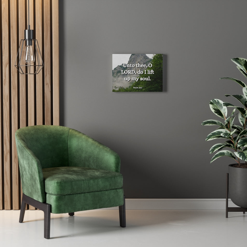 Scripture Walls Lift Up Psalm 25:1 Bible Verse Canvas Christian Wall Art Ready to Hang Unframed-Express Your Love Gifts