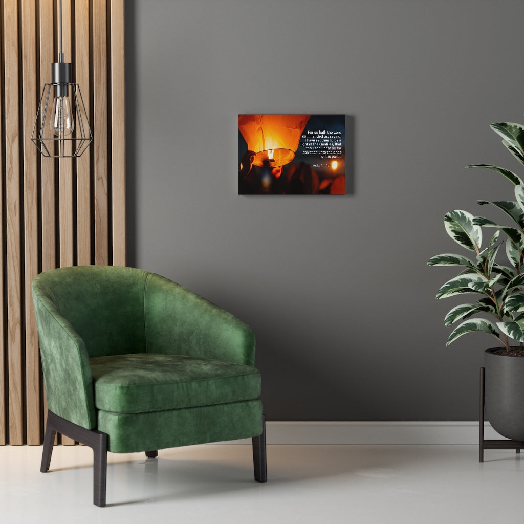 Scripture Walls Light of the Gentiles Acts 13:47 Christian Home Decor Bible Art Unframed-Express Your Love Gifts